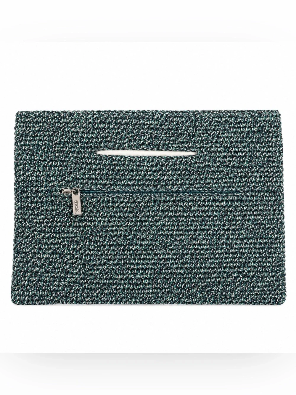 NWT The Sak Linden Convertible Crossbody Clutch Aqua Multi Ragam Hand Crochet
